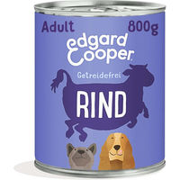 Produktbild von Edgard & Cooper Hundefutter Rind mit Rote Beete Stückchen in Sauce 6x800g