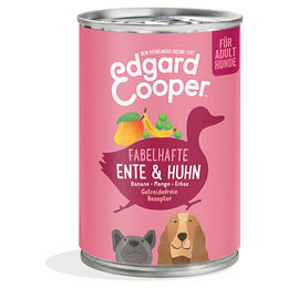 Edgard & Cooper Hundefutter Welpe Ente & Huhn Getreidefrei Stückchen in Sauce 6 x 400 g - 6 x 400 g – Bild 1 von 3