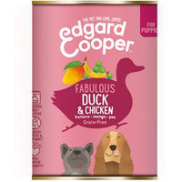 Produktbild von Edgard & Cooper Hundepaté für Welpen Ente & Huhn Getreidefrei 6 x 400 g