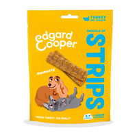 Produktbild von Edgard & Cooper Hundetrockenfleisch Strips Truthahn und Huhn getreidefrei 75 g - 10 x 75 g