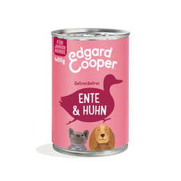 Edgard & Cooper Junior Hundefutter Ente & Huhn 6x400g – Bild 1 von 4