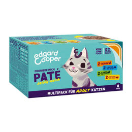 Edgard & Cooper Katze Multipack Paté Adult Huhn Lachs Lamm Truthahn Getreidefrei 8 x 85 g - 8 x 85 g – Bild 1 von 4
