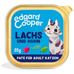 Edgard & Cooper Katze Paté Adult mit MSC-Lachs und Huhn, getreidefrei, 16 x 85 g - 16 x 85 g – Bild 1 von 3