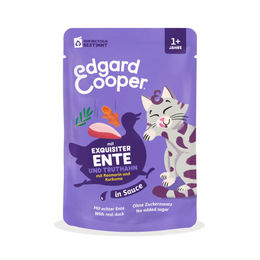 Edgard & Cooper Katzen Nassfutter Adult Ente & Truthahn Stückchen in Sauce 12 x 85 g – Bild 1 von 1