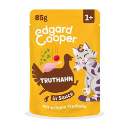Edgard & Cooper Katzen Nassfutter Adult Truthahn Stückchen in Sauce 12 x 85 g – Bild 1 von 1