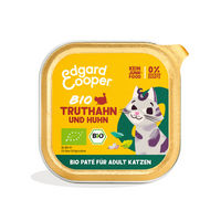 Produktbild von Edgard & Cooper Katzen Nassfutter Paté Adult Bio-Truthahn und Bio-Huhn Getreidefrei 16 x 85 g - 16 x 85 g
