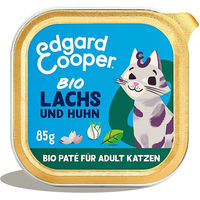 Produktbild von Edgard & Cooper Katzen Nassfutter Paté Bio-Lachs und Bio-Huhn Adult 16 x 85 g - 16 x 85 g