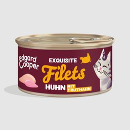 Edgard & Cooper Katzenfeuchtfutter Huhn und Truthahn Stückchen in Sauce getreidefrei 24 x 70 g – Bild 1 von 3