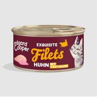 Produktbild von Edgard & Cooper Katzenfeuchtfutter Huhn und Truthahn Stückchen in Sauce getreidefrei 24 x 70 g