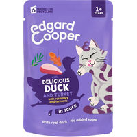 Produktbild von Edgard & Cooper Katzenfutter Adult Ente & Truthahn 12 x 85 g