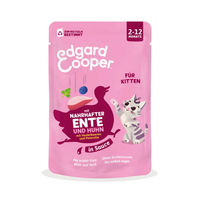 Produktbild von Edgard & Cooper Kitten Katzenfutter Ente & Huhn in Sauce 12 x 85 g