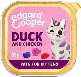 Edgard & Cooper Kitten Nassfutter Pastete Ente und Huhn Getreidefrei 16 x 85 g – Bild 1 von 1