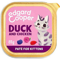 Produktbild von Edgard & Cooper Kitten Nassfutter Paté Ente und Huhn Getreidefrei 16 x 85 g