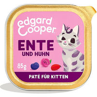 Produktbild von Edgard & Cooper Kitten Paté mit Freilaufente und Freilaufhuhn 16x85g