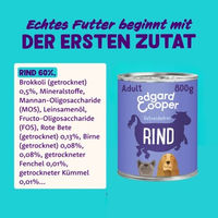 Produktbild von Edgard & Cooper Nassfutter Hund Adult Rind Getreidefrei 6x800 g