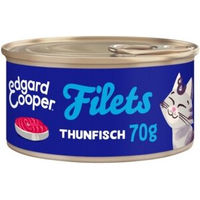 Produktbild von Edgard & Cooper Nassfutter Katze Adult Filets Thunfisch getreidefrei ohne Zucker 48x70 g - 48 x 70 g