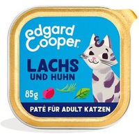 Produktbild von Edgard & Cooper Nassfutter Katze Adult Paté Lachs und Huhn getreidefrei ohne Zucker 64x85 g
