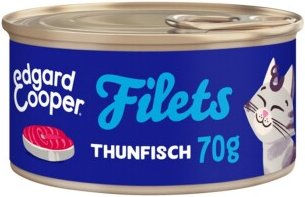 Produktbild von Edgard & Cooper Nassfutter Katze Adult Sterilisiert Thunfisch Filets Getreidefrei 24x70 g - 24 x 70 g