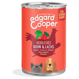 Edgard & Cooper Senior Hundefutter Huhn & Lachs Getreidefrei Light Dose 400 g - 12 x 400 g – Bild 1 von 3