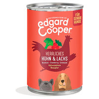 Produktbild von Edgard & Cooper Senior Hundefutter Huhn & Lachs Getreidefrei Light Dose 400 g - 12 x 400 g