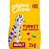 Produktbild von Edgard & Cooper Trockenfutter für erwachsene Katzen, Truthahn & Huhn, sterilisiert, getreidefrei, 2 kg
