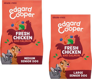 Edgard & Cooper Trockenfutter für Senior Hunde Huhn & Lachs Getreidefrei 2,5 kg – Bild 1 von 5