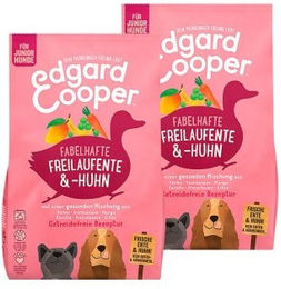 Produktbild von Edgard & Cooper Trockenfutter Hund Junior Ente und Huhn getreidefrei 24 kg - 2 x 12 kg