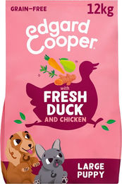 Edgard & Cooper Welpenfutter Ente & Huhn getreidefrei 2 x 12 kg – Bild 1 von 2
