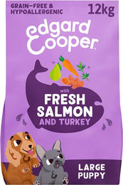Edgard & Cooper Welpenfutter Lachs und Truthahn getreidefrei 2 x 12 kg – Bild 1 von 2