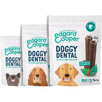 Produktbild von Edgard & Cooper Zahnpflege-Snack für kleine erwachsene Hunde Minze & Erdbeere Vegan ohne tierisches Protein 105g