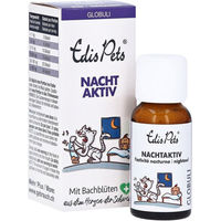 Produktbild von Edis Pets Nachtaktiv Bio Bachblüten Globuli zur Beruhigung für Katzen 20g