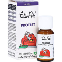 Produktbild von Edis Pets Protest Bio Bachblüten Globuli zur Beruhigung für Katzen