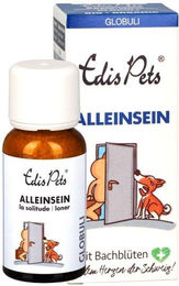 EDIX Bio Bachblüten Globuli Alleinsein zur Beruhigung für Hunde aller Altersstufen und Größen – Bild 1 von 3