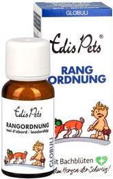 EDIX Bio Bachblüten Rangordnung Globuli zur Beruhigung für Hunde aller Altersstufen und Größen 20g – Bild 1 von 2
