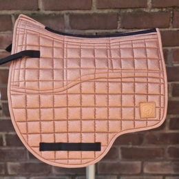 Produktbild von Edix Dressur Schabracke für Ponys in Rosa mit Glitter aus Baumwolle