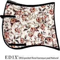Produktbild von Edix Dressur Schabracke mit 8 Taschen geblümt in Beige und Natur