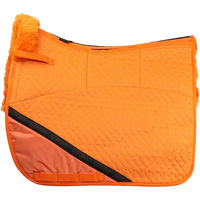 Produktbild von Edix Merino Dressur Schabracke aus Wolle mit 8 Taschen Orange Größe S