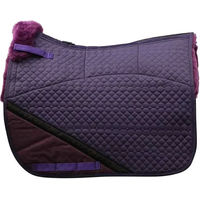 Produktbild von Edix Merino Dressur Schabracke mit 8 Taschen aus Wolle in Lila Größe XS