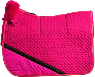 Produktbild von Edix Merino Dressur Schabracke mit 8 Taschen in Rosa Größe XS