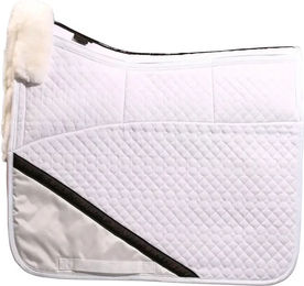 Produktbild von Edix Merino Dressur Schabracke mit 8 Taschen in Weiß Größe L