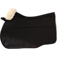 Produktbild von Edix Merino-Satteldecke für Pferde mit 8 Taschen in Schwarz Größe M