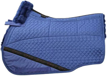 Produktbild von Edix Merino-Satteldecke für Pferde mit 8 Taschen in Schwarz oder Blau