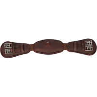 Produktbild von Edix Saddles Anatomic Dressurreitgurt aus Leder in Braun