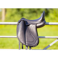 Produktbild von Edix Saddles Attitude Dressursattel für Pferde aus Leder in Schwarz Größe L