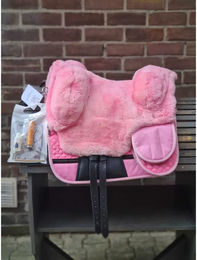 Produktbild von Edix Saddles BBP Reitteppich aus Wolle für Pferde Rosa XS