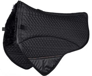 Produktbild von Edix Saddles Broncho Satteldecke für Pferde aus Wolle in Schwarz Größe S