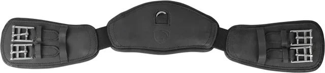 Produktbild von Edix Saddles Crescent Dressurreitgurt aus Leder Schwarz 95 cm
