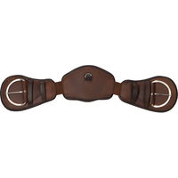 Produktbild von Edix Saddles Crescent Westerngurt für Pferde aus Leder in Braun