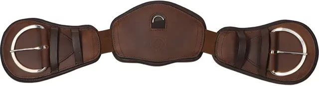 Produktbild von Edix Saddles Crescent Westerngurt für Pferde aus Leder in Braun