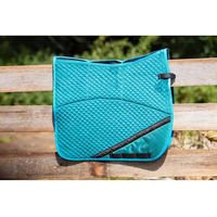 Produktbild von Edix Saddles DR Dressurpad für Pferde aus Velours in Blau oder Türkis Größe S